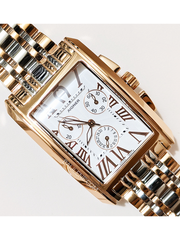 Aigner A24114I Rectangular Chronograph Rose-Gold Stainless Steel Watch