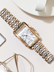 Aigner A24114I Rectangular Chronograph Rose-Gold Stainless Steel Watch