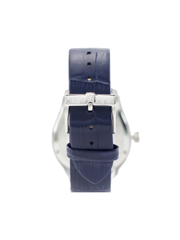 Aigner Bergamo A137101 Navy Dial Leather Strap Watch