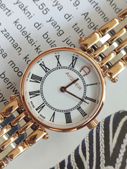 Aigner Carpi A28213 Ladies White Dial Gold-Tone Stainless Steel
