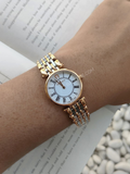 Aigner Carpi A28213 Ladies White Dial Gold-Tone Stainless Steel
