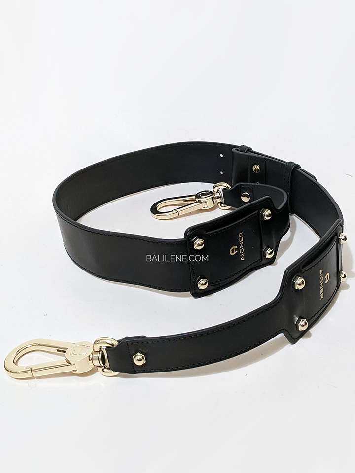 Aigner-Tara-Crossbody-Bag-Small-Black-Balilene-detail-strap