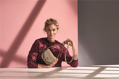 Aigner 13522685 Mini Pina Crossbody Taupe