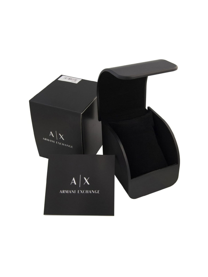 Armani Exchange AX4250 Ladies Watch Allete Black Leather Strap