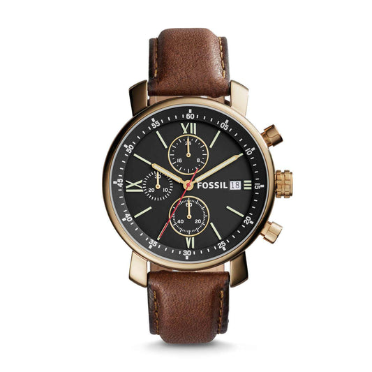 Fossil BQ2005 Rhett Classic Edition Dark Brown Leather Watch