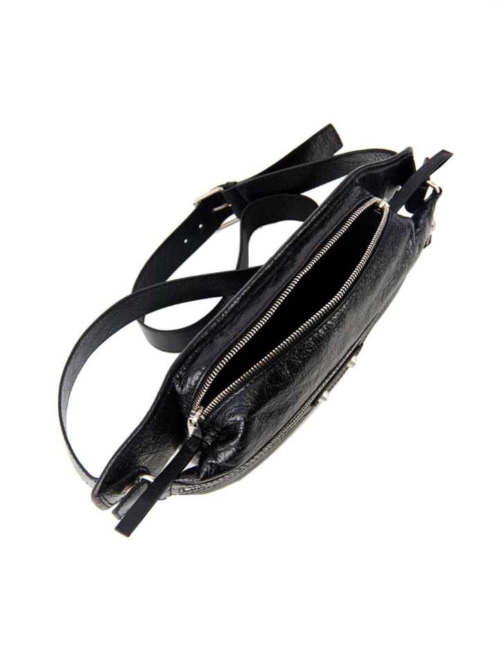 Balenciaga Classic Silver Neo Lift Belt Bag Black