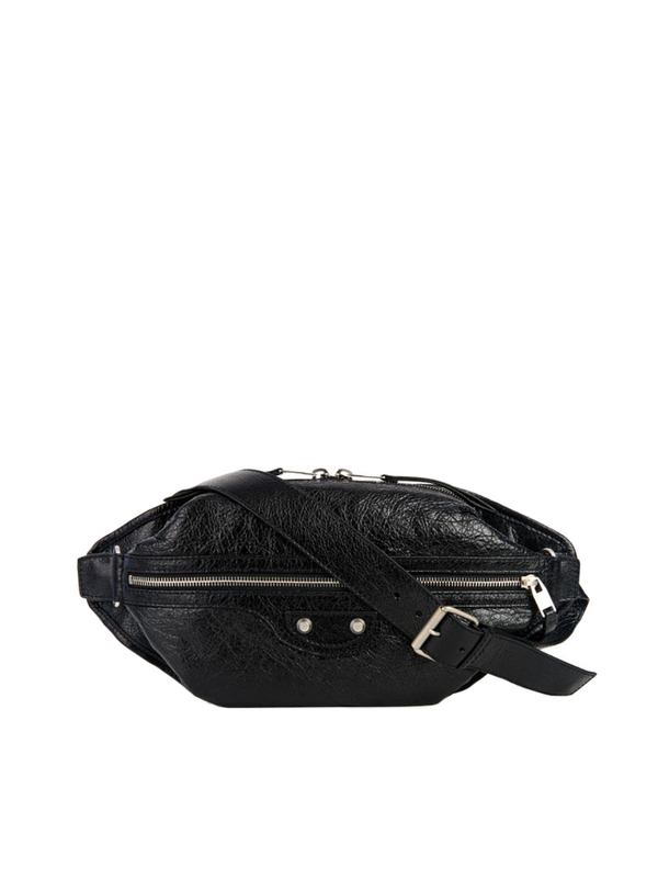 Balenciaga Classic Silver Neo Lift Belt Bag Black