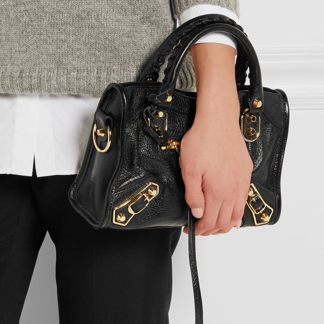 Balenciaga Classic Metallic Edge Mini City Black