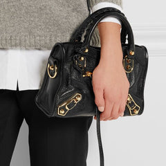Balenciaga Classic Metallic Edge Mini City Black