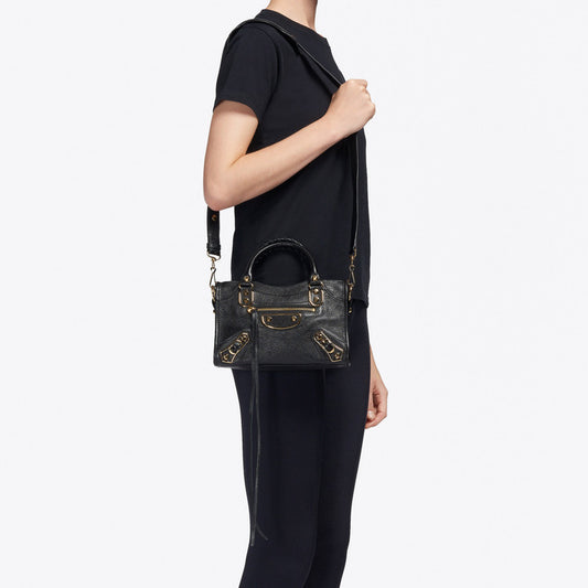 Balenciaga Classic Metallic Edge Mini City Black