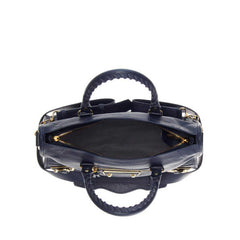 Balenciaga Classic Metallic Edge Mini City Bleu Nuit
