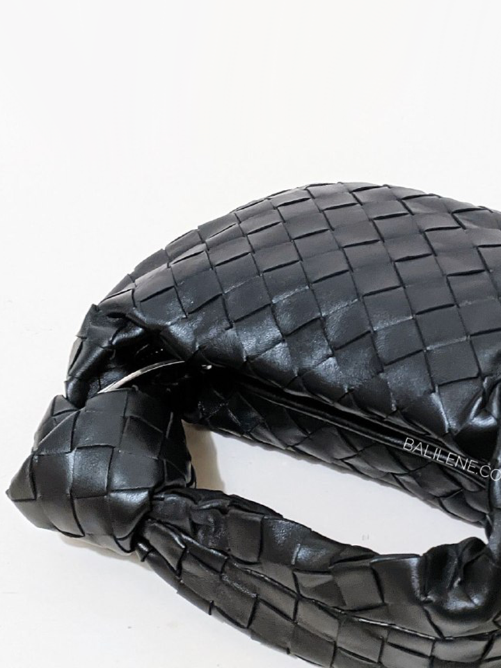Bottega Veneta Mini Jodie Bag Black/Silver Hardware – Balilene
