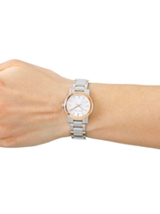 Burberry Ladies Two-Tone The City Stainless Steel Watch