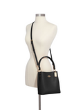Coach 1011 Small Town Bucket Bag Black Oxblood