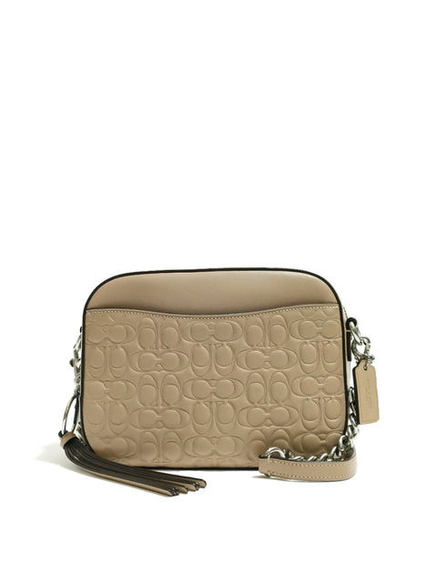 Coach 1033 Camera Bag Signature Crossbody Taupe – Balilene