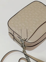 Coach 1033 Camera Bag Signature Crossbody Taupe