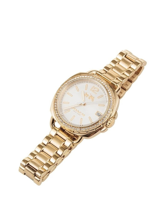 Coach 14502589 Tatum Crystal Womens Gold Stainless Steel Watch