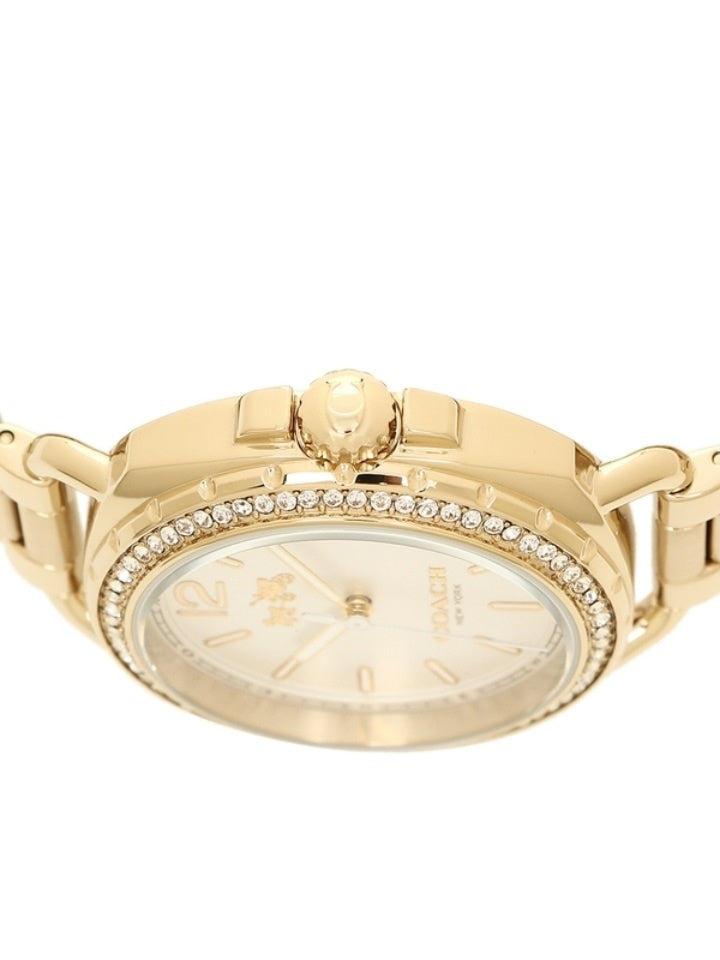Coach 14502589 Tatum Crystal Womens Gold Stainless Steel Watch