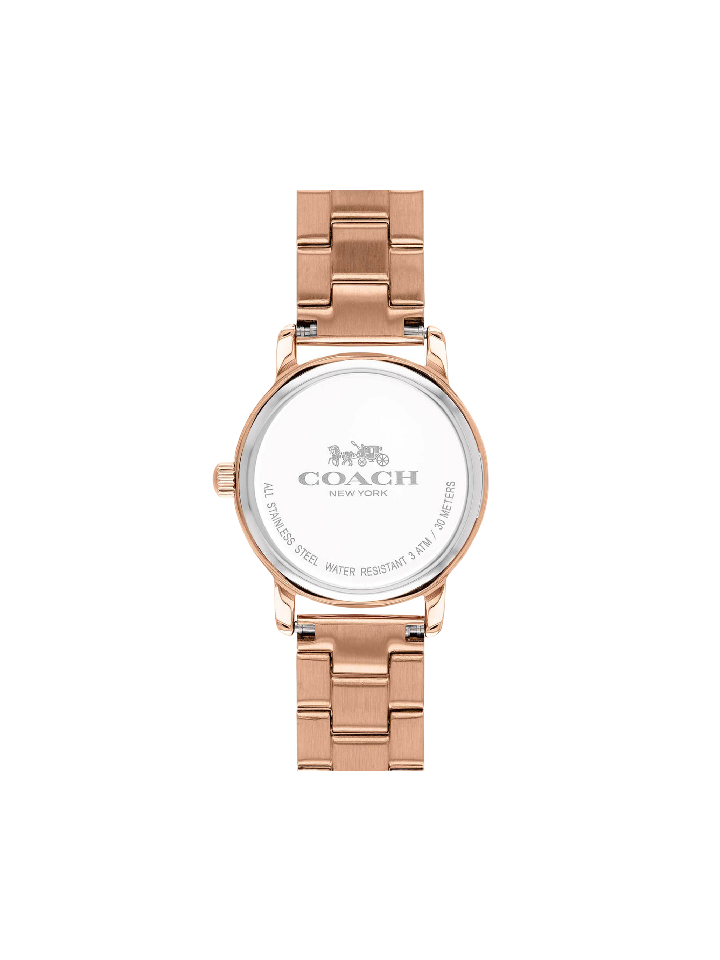 Coach 14502977 Grand Rose Gold-tone Dial Ladies Watch