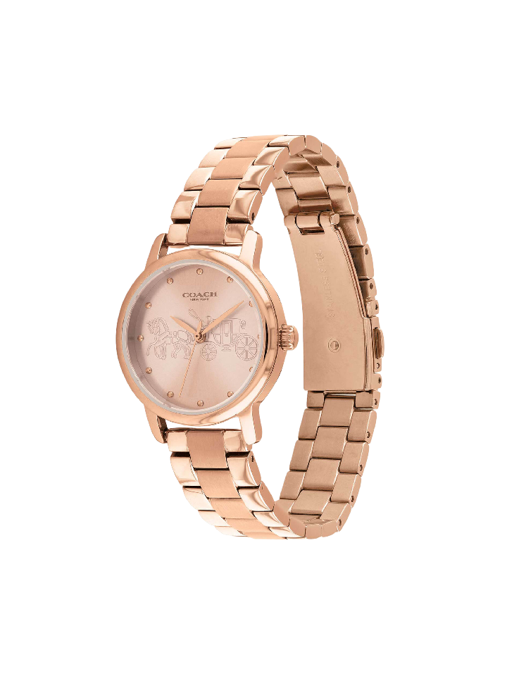 Coach 14502977 Grand Rose Gold-tone Dial Ladies Watch – Balilene