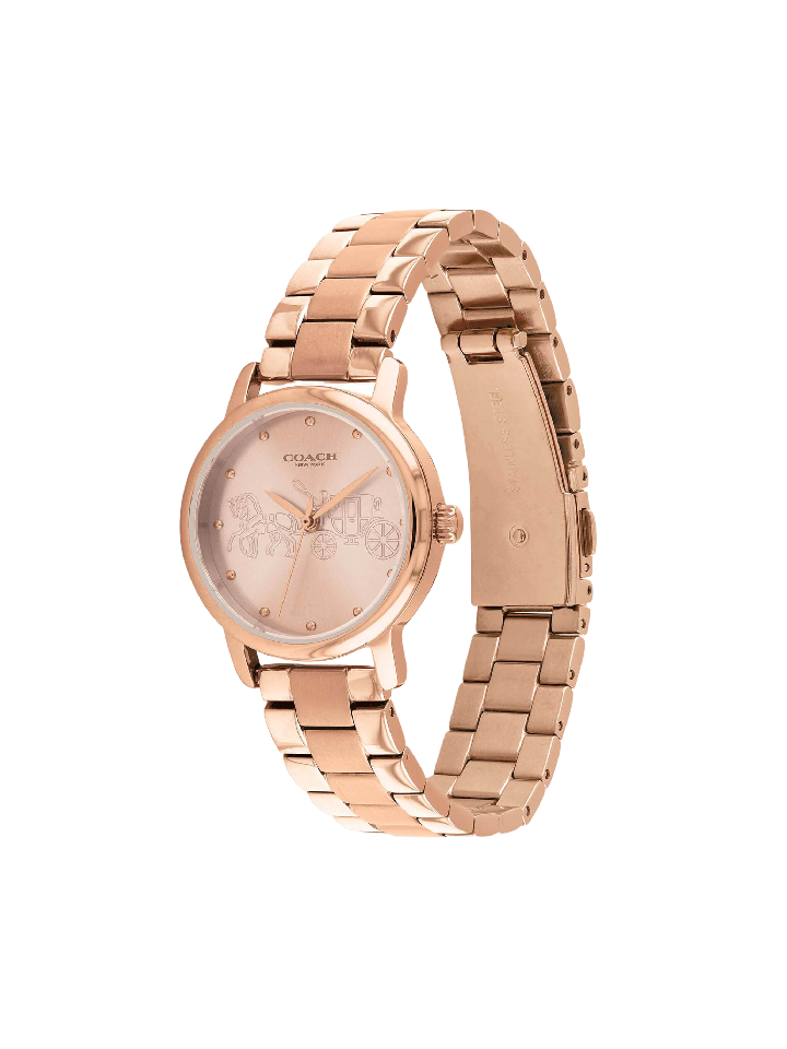 Coach 14502977 Grand Rose Gold-tone Dial Ladies Watch