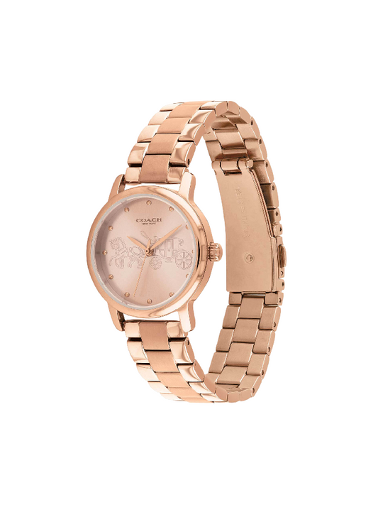 Coach 14502977 Grand Rose Gold-tone Dial Ladies Watch