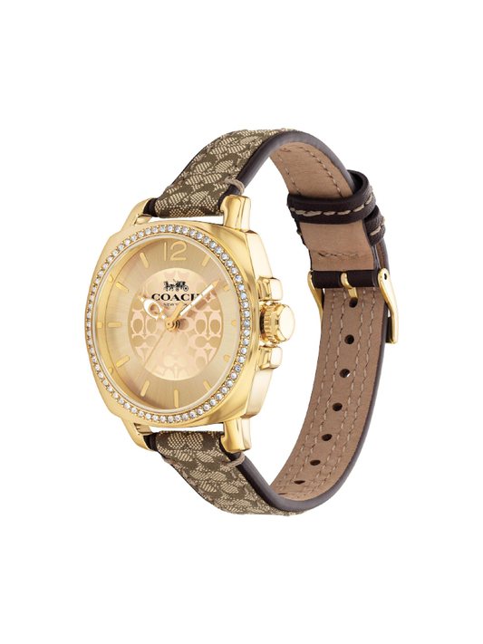 Coach 14503150 Boyfriend Signature Strap Khaki Brown