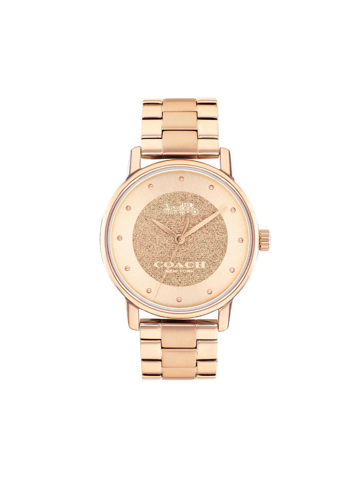 Coach 14503492 Classic Womens Rose Gold-Tone Stainless Steel Watch