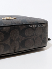 Coach 1591 Serena Satchel In Signature Canvas Brown Black