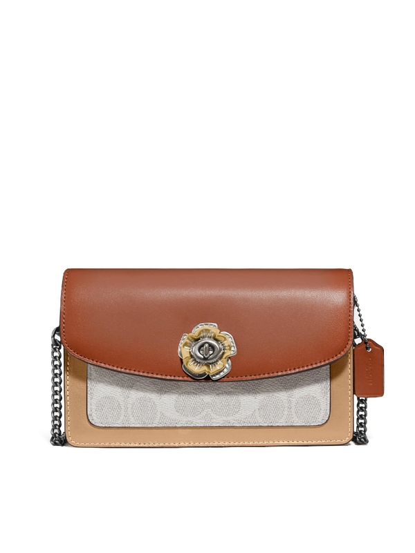 Selena hayden foldover 2025 crossbody clutch in colorblock