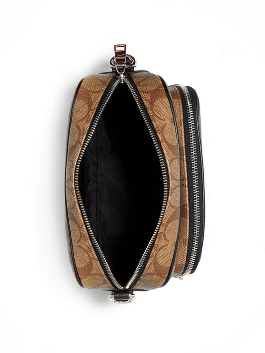 Coach 1695 Court Crossbody In Signature Canvas With Coach Patch