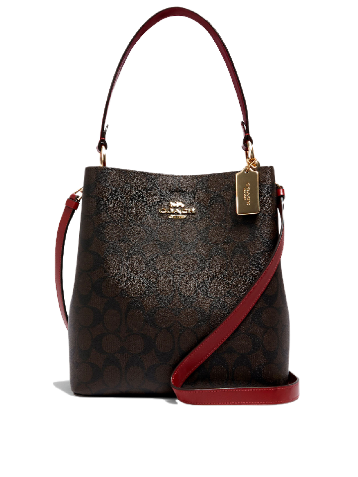 Coach 2312 Small Town Bucket Bag In Signature Canvas Brown