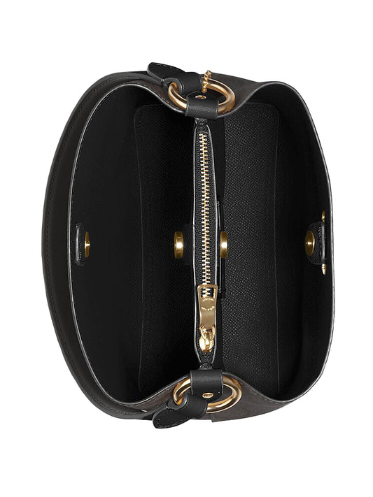 Coach 2312 Small Town Bucket Bag In Signature Canvas Brown Black