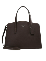Coach 25137 Charlie Carryall Crossbody Bag Black Oxblood Balilene
