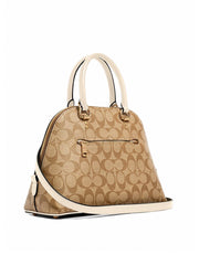 Coach 2558 Katy Satchel In Signature Canvas Light Khaki Chalk
