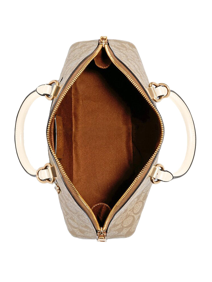 Coach 2558 Katy Satchel In Signature Canvas Light Khaki Chalk
