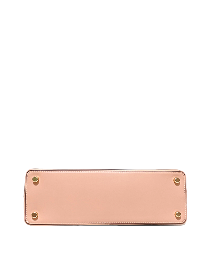 Coach 2558 Katy Satchel In Signature Canvas Shell Pink