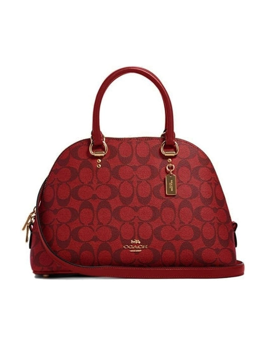 Coach 2558 Katy Satchel Signature Red