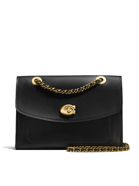 バッグ COACH Parker Chain Shoulder Bag Black Buy Parker Leather Crossbody Bag in Black | Coach | GlamCorner
