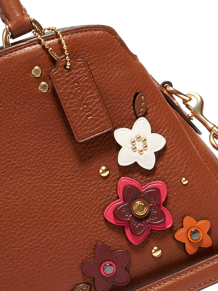 Coach 2848 Leather Daisy Applique Lillie Redwood Multi