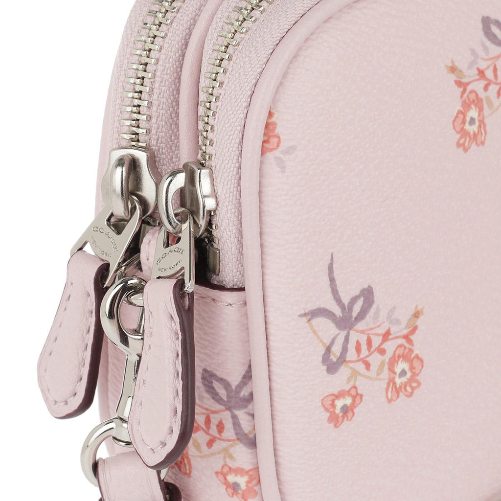 Coach 29549 Floral Bow Crossbody Clutch Lee Pink Floral