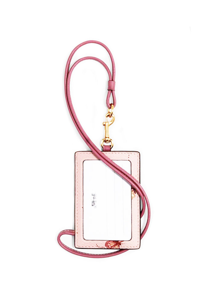 Coach 2984 Lanyard With Butterfly Print Pink Multi