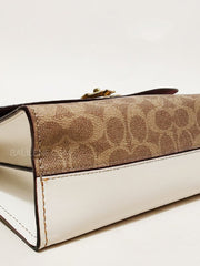 Coach Parker In Signature Canvas White Multi