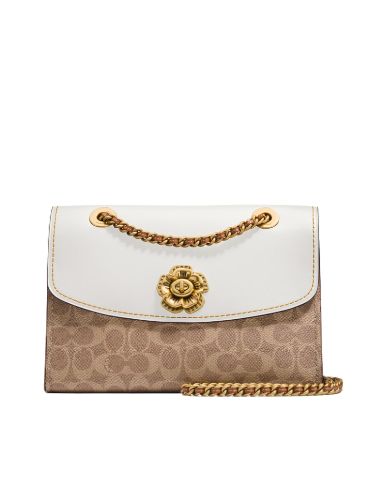 Coach Parker In Signature Canvas White Multi