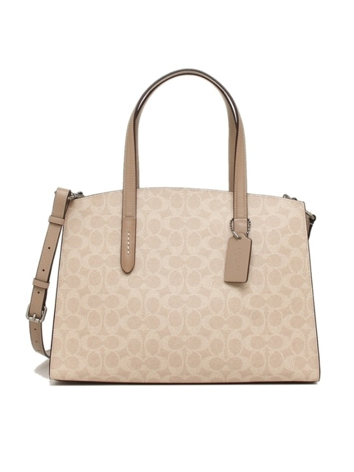 Coach 31210 Charlie Carryall In Signature Canvas Sand Taupe