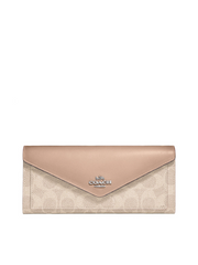    Coach-31547-Soft-Wallet-In-Colorblock-Signature-Canvas-Sand-Taupe-Balilene-depan