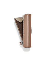 Coach Small Wallet In Colorblock Signature Canvas Sand Taupe