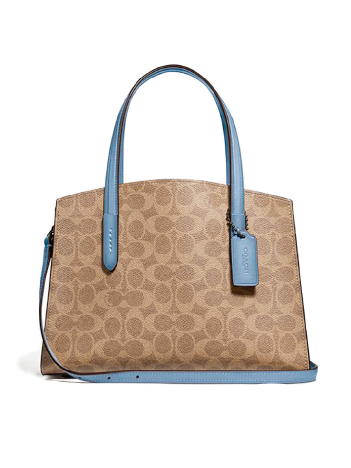 Coach 32749 Charlie Carryall 28 In Signature Canvas Tan Bluebell