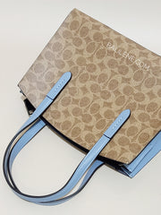 Coach 32749 Charlie Carryall 28 In Signature Canvas Tan Bluebell