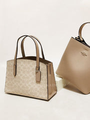 Coach 32749 Charlie Carryall 28 In Signature Canvas Sand Taupe